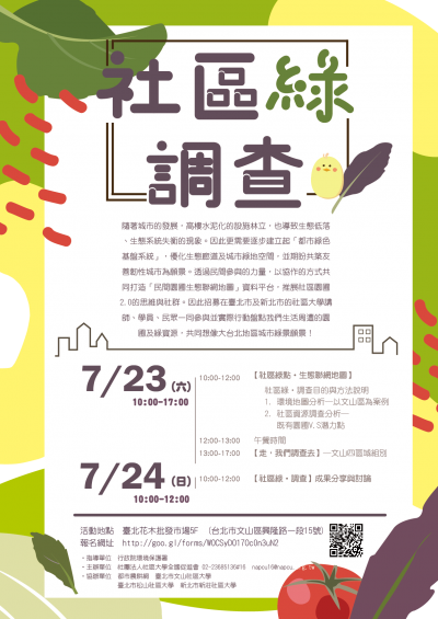 0723 社區綠調查 0723 社區綠調查